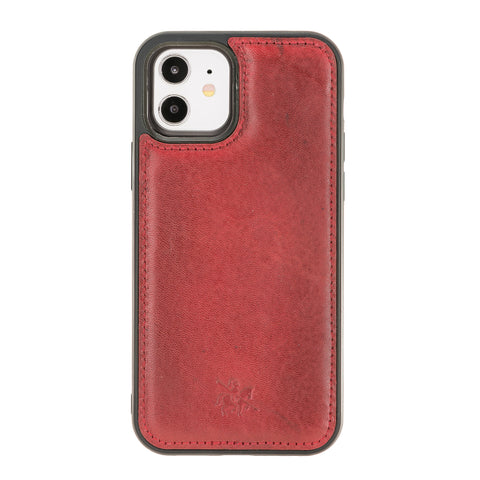 Funda de cuero Lucca a presión para iPhone 12