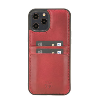 Funda tipo billetera de cuero Capri Snap On para iPhone 12 Pro Max
