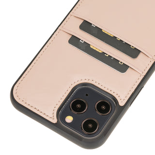 Funda tipo billetera de cuero Capri Snap On para iPhone 12 Pro Max