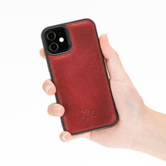Funda de cuero Lucca Snap On para iPhone 12 Mini