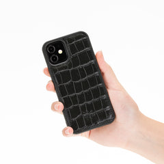 Funda de cuero Lucca Snap On para iPhone 12 Mini