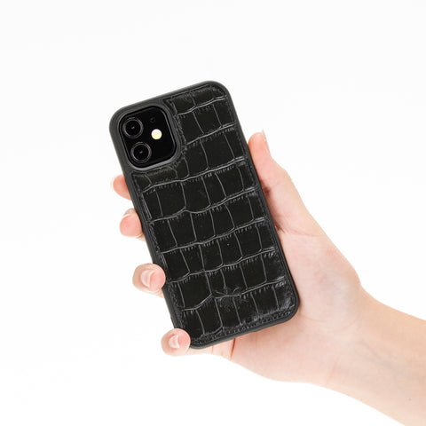 Funda de cuero Lucca Snap On para iPhone 12 Mini