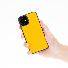 Funda de cuero Lucca Snap On para iPhone 12 Mini