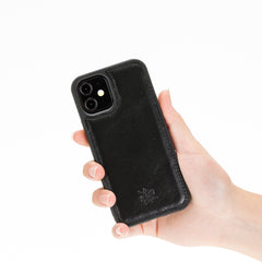 Funda de cuero Lucca Snap On para iPhone 12 Mini