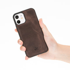 Lucca Snap On Leather Case for iPhone 12