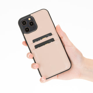 Funda tipo billetera de cuero Capri Snap On para iPhone 12 Pro Max