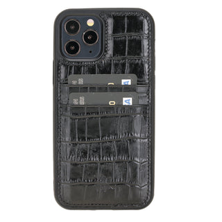 Funda tipo billetera de cuero Capri Snap On para iPhone 12 Pro Max