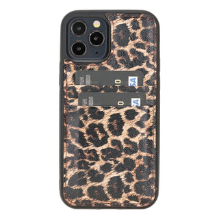 Funda tipo billetera de cuero Capri Snap On para iPhone 12 Pro Max