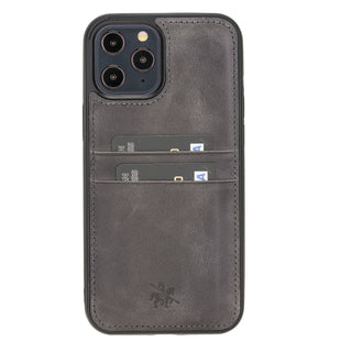 Funda tipo billetera de cuero Capri Snap On para iPhone 12 Pro Max