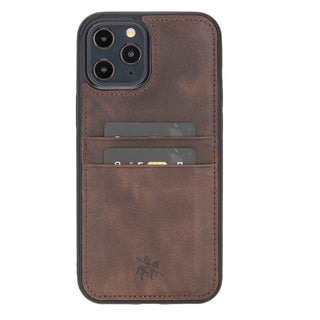 Funda tipo billetera de cuero Capri Snap On para iPhone 12 Pro Max