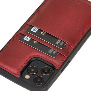 Funda tipo billetera de cuero Capri Snap On para iPhone 12 Pro Max