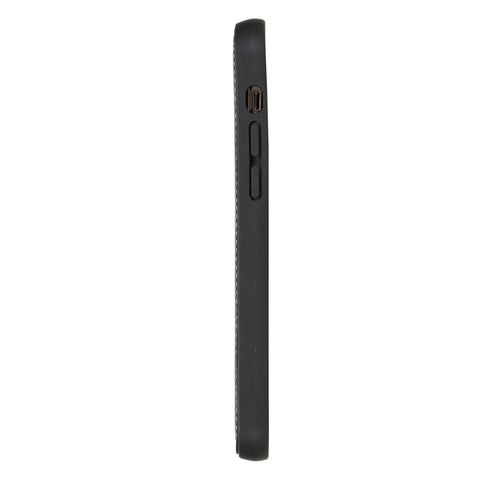 Funda de cuero Lucca a presión para iPhone 12