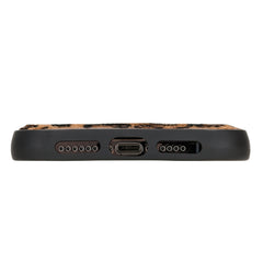 Funda de cuero Lucca Snap On para iPhone 12 Pro Max