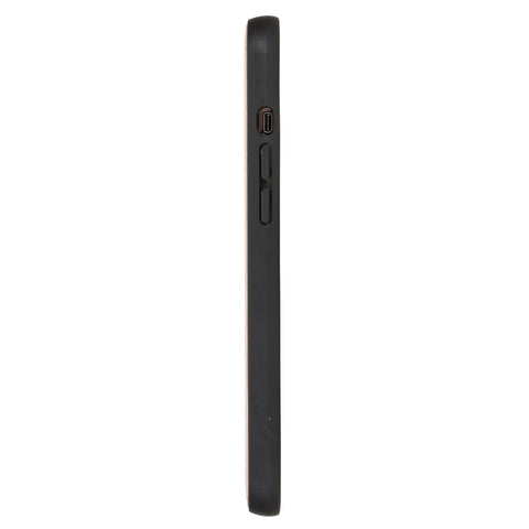 Funda de cuero Lucca a presión para iPhone 12