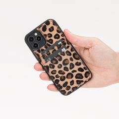 Funda tipo billetera de cuero Capri Snap On para iPhone 12 Pro
