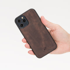 Funda de cuero Lucca Snap On para iPhone 12 Pro