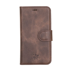 Funda tipo billetera de cuero con bloqueo RFID Florence para iPhone 12 Mini