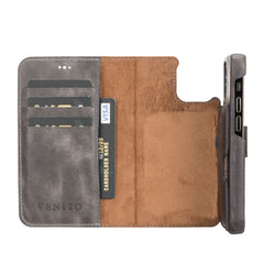 Funda tipo billetera de cuero con bloqueo RFID Florence para iPhone 12 Mini