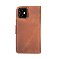 Funda tipo billetera de cuero con bloqueo RFID Florence para iPhone 12 Mini