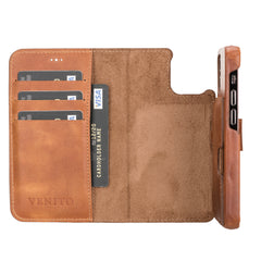 Funda tipo billetera de cuero con bloqueo RFID Florence para iPhone 12 Mini