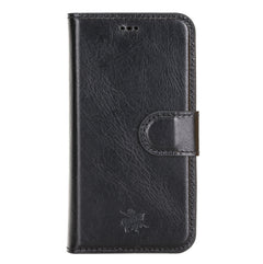 Funda tipo billetera de cuero con bloqueo RFID Florence para iPhone 12 Mini