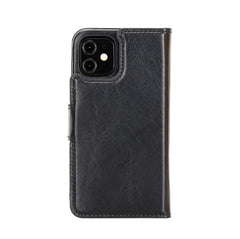 Funda tipo billetera de cuero con bloqueo RFID Florence para iPhone 12 Mini