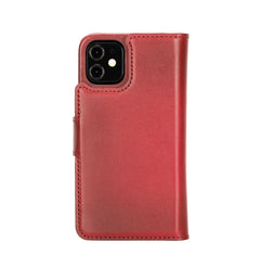 Funda tipo billetera de cuero con bloqueo RFID Florence para iPhone 12 Mini