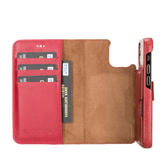Funda tipo billetera de cuero con bloqueo RFID Florence para iPhone 12 Mini