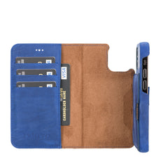 Funda tipo billetera de cuero con bloqueo RFID Florence para iPhone 12 Mini