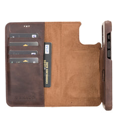 Funda tipo billetera de cuero con bloqueo RFID Florence para iPhone 12 Pro