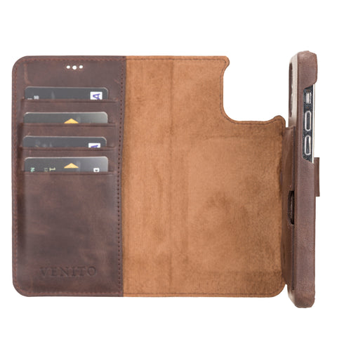 Florence RFID Blocking Leather Wallet Case for iPhone 12
