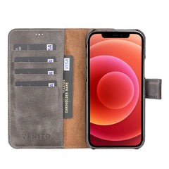 Funda tipo billetera de cuero con bloqueo RFID Florence para iPhone 12 Pro
