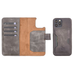 Funda tipo billetera de cuero con bloqueo RFID Florence para iPhone 12 Pro