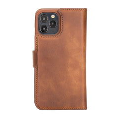 Funda tipo billetera de cuero con bloqueo RFID Florence para iPhone 12 Pro