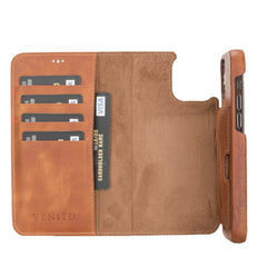 Funda tipo billetera de cuero con bloqueo RFID Florence para iPhone 12 Pro