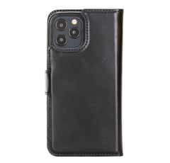Funda tipo billetera de cuero con bloqueo RFID Florence para iPhone 12 Pro