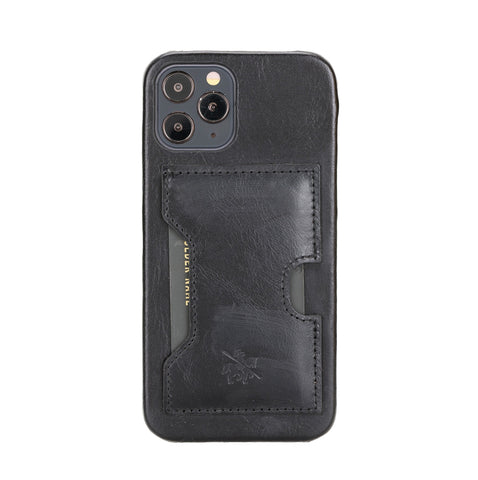 Funda tipo billetera de cuero con bloqueo RFID Florence para iPhone 12 Pro