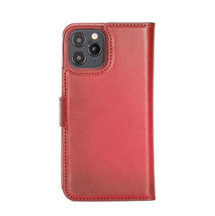 Funda tipo billetera de cuero con bloqueo RFID Florence para iPhone 12 Pro