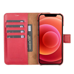 Funda tipo billetera de cuero con bloqueo RFID Florence para iPhone 12 Pro