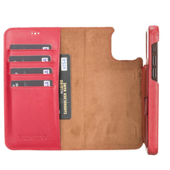Funda tipo billetera de cuero con bloqueo RFID Florence para iPhone 12 Pro