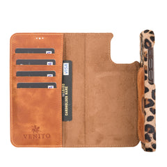 Funda tipo billetera de cuero con bloqueo RFID Florence para iPhone 12 Pro