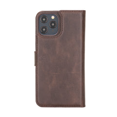 Funda tipo billetera de cuero con bloqueo RFID Florence para iPhone 12 Pro Max