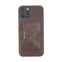 Funda tipo billetera de cuero con bloqueo RFID Florence para iPhone 12 Pro Max
