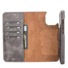 Funda tipo billetera de cuero con bloqueo RFID Florence para iPhone 12 Pro Max