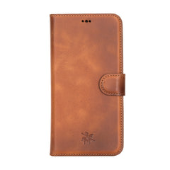 Funda tipo billetera de cuero con bloqueo RFID Florence para iPhone 12 Pro Max