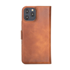 Funda tipo billetera de cuero con bloqueo RFID Florence para iPhone 12 Pro Max
