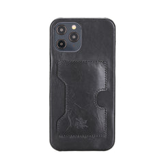 Funda tipo billetera de cuero con bloqueo RFID Florence para iPhone 12 Pro Max