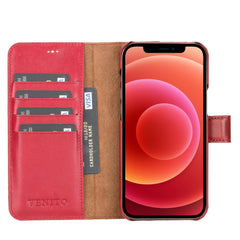 Funda tipo billetera de cuero con bloqueo RFID Florence para iPhone 12 Pro Max