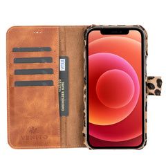 Funda tipo billetera de cuero con bloqueo RFID Florence para iPhone 12 Pro Max