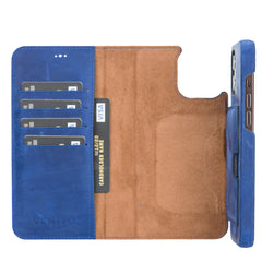 Funda tipo billetera de cuero con bloqueo RFID Florence para iPhone 12 Pro Max